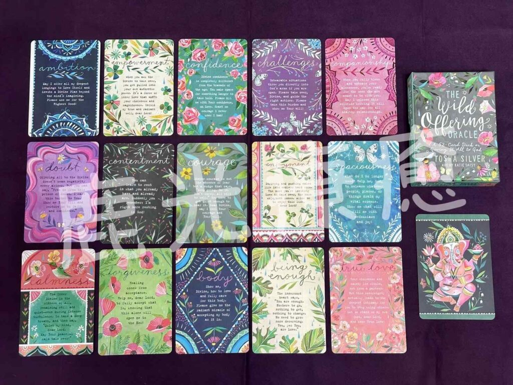 The Wild Offering Oracle、全然奉獻神諭卡、Tosha Silver、心靈牌卡、神諭卡、療癒卡、牌卡推薦、塔羅、占卜、心靈療癒、療癒、豐盛、臣服